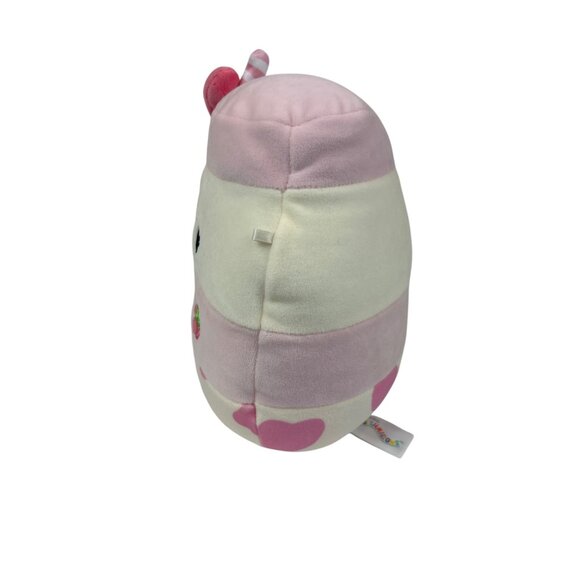 AMELIE Strawberry Milk Squishmallows 8" Plush Kawaii Pink Heart - Picture 3 of 7